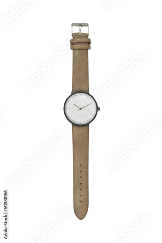 wristwatch isolated on white background - clipping paths