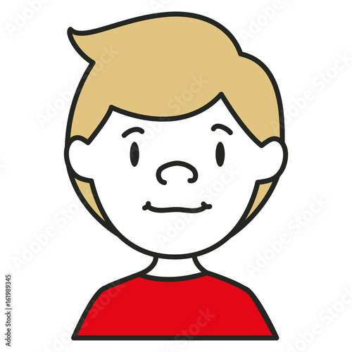 young man avatar character vector illustration design