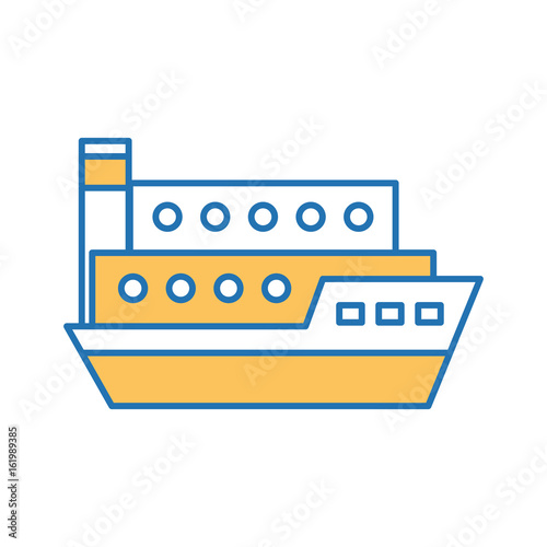 ship cargo isolated icon vector illustration design