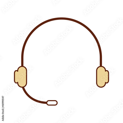 headset device isolated icon vector illustration design