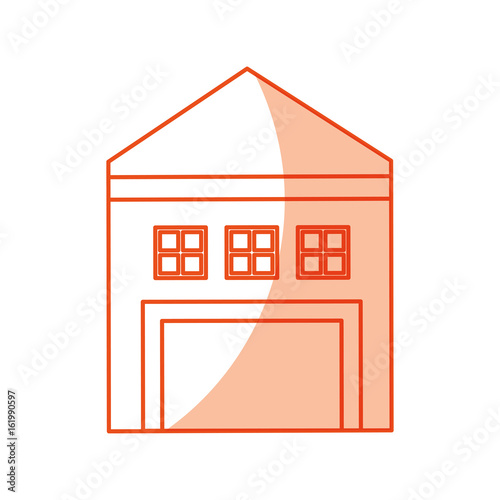 warehouse building isolated icon vector illustration design