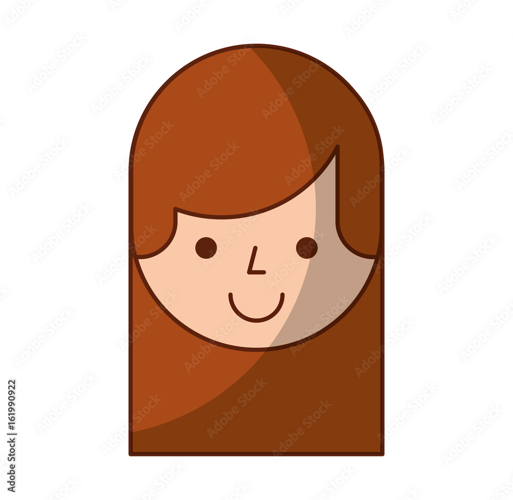 Fototapeta premium young woman avatar character vector illustration design