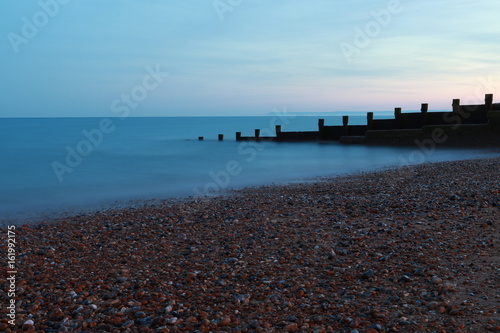 night seascape with motion blur © mark
