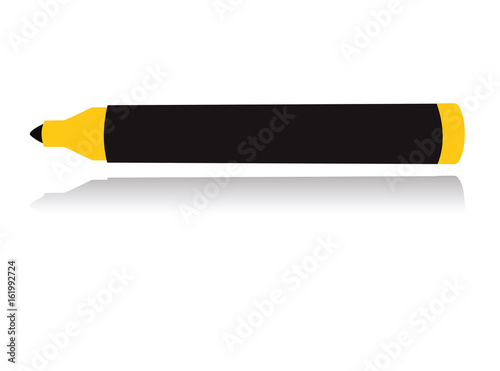 marker silhouette on white background