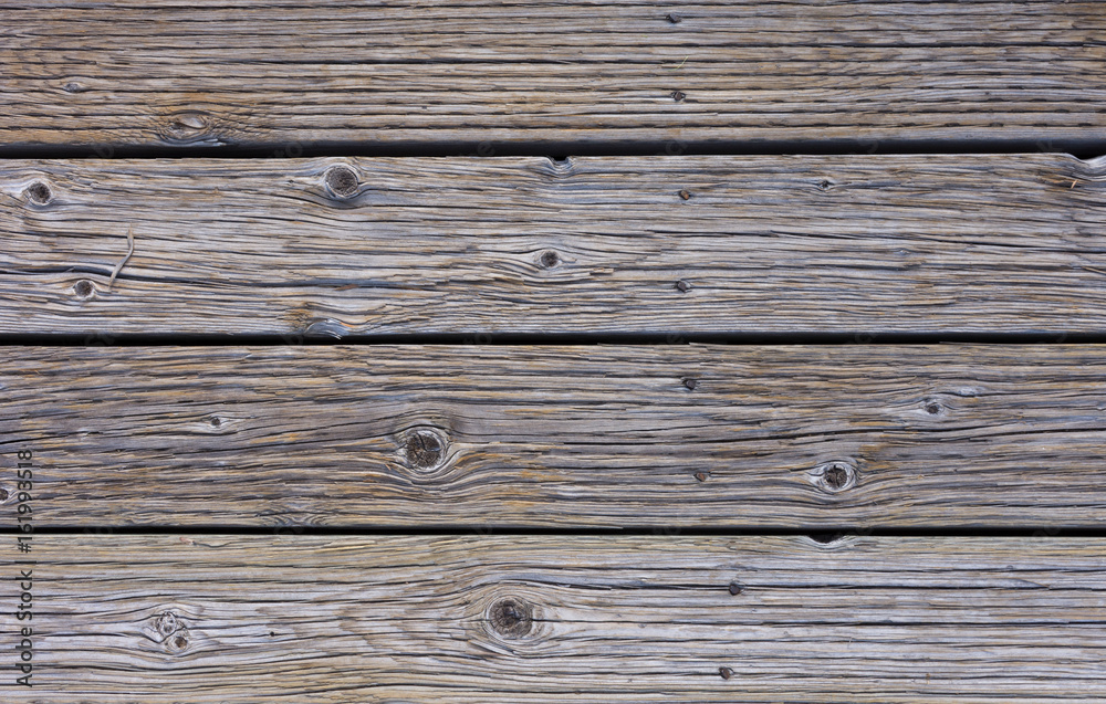 Close up of planks of wood in a boardwalk. The boards have a rough texture. Close up of planks of wood in a boardwalk. The boards have a rough texture.