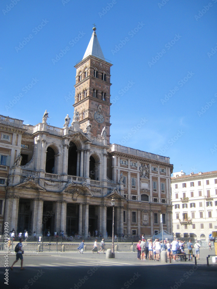 Basilica di Santa Maria Maggiore (Chirch Saint Mary Major) biggest ancient Catholic Marian cathedral in Rome, Italy.
