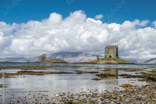 The historic castle Stalker in Argyll