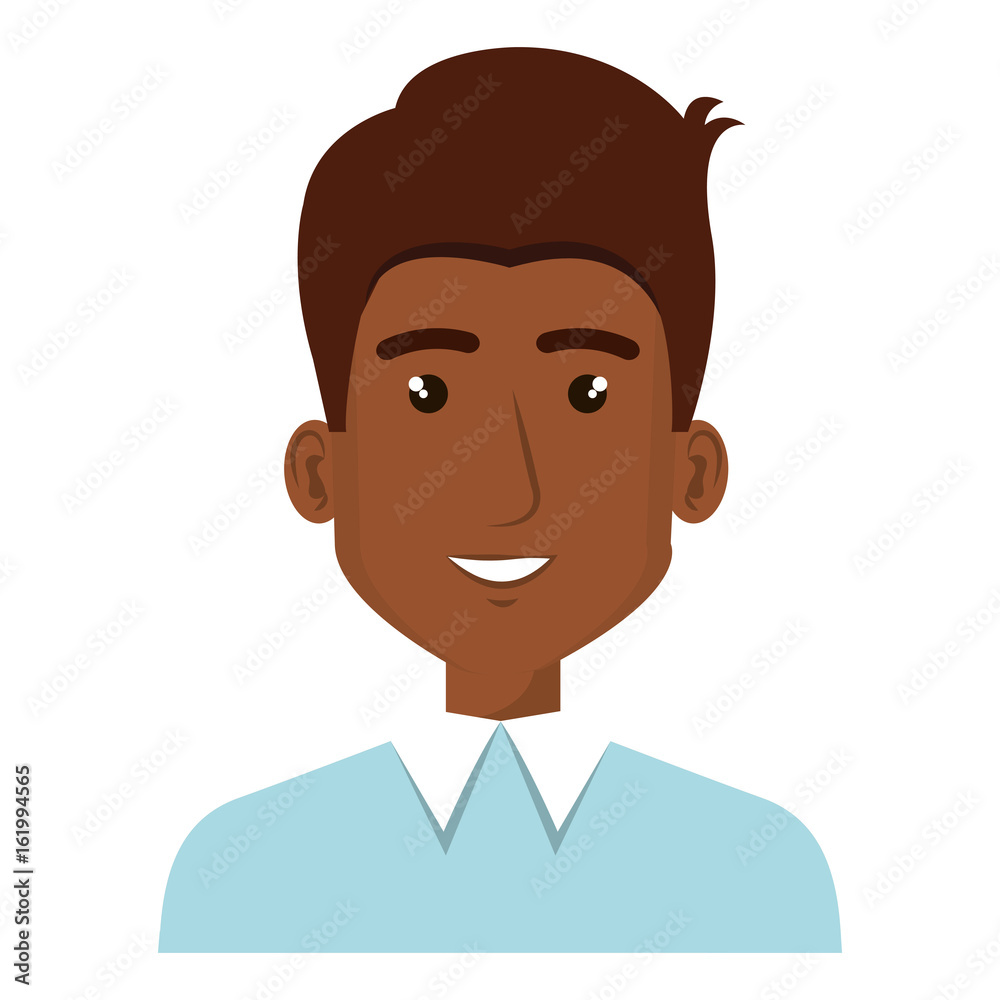 elegant businessman black avatar character vector illustration design