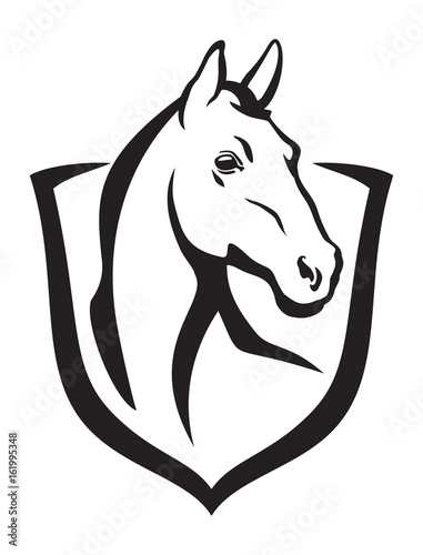 Horse and shield