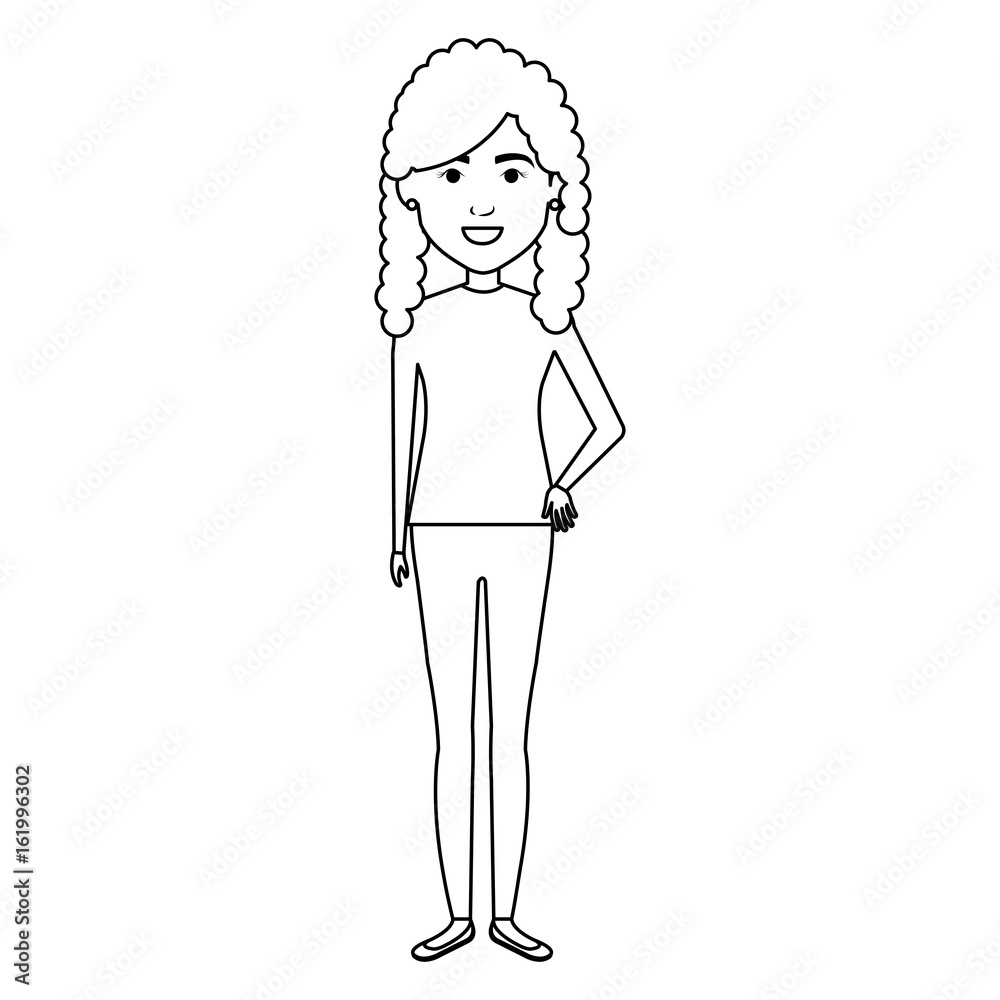 beautiful and young woman character vector illustration design beautiful and young woman character vector illustration design
