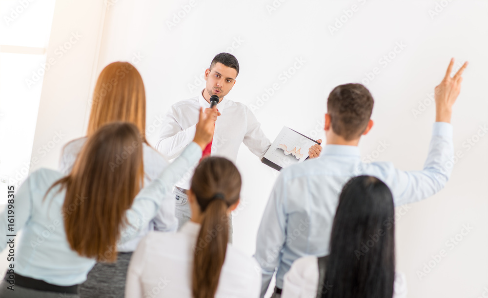 Businessman Giving Presentation