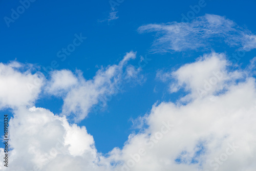 Blue sky with white clouds