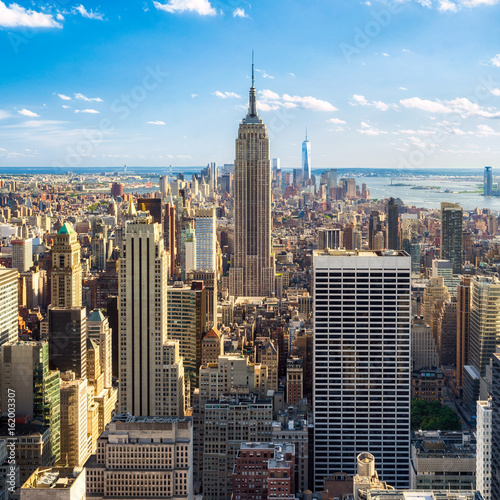 Blick auf Manhatten in New York City  USA