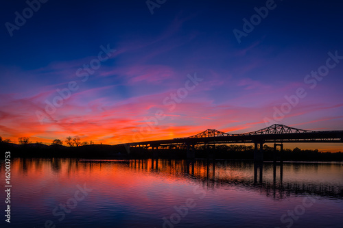 Whitesburg Bridge at sunset