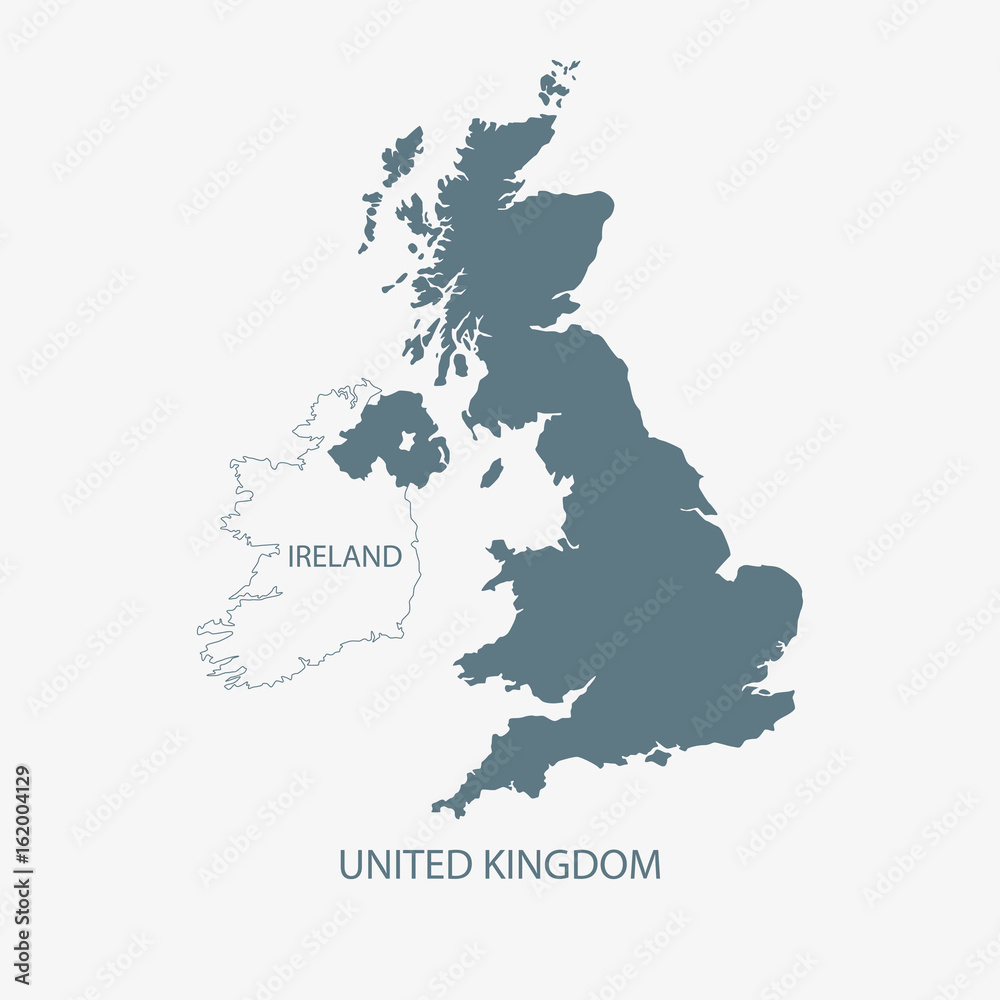 Obraz premium UK MAP