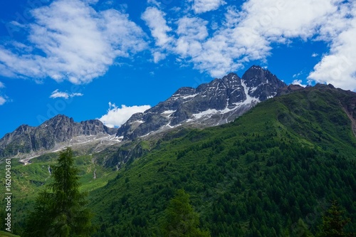 Valle alpina sopra Ponte di Legno