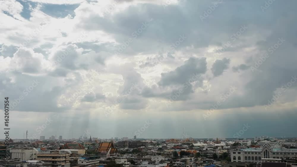 Bangkok panorama view from the Wat Saket (the Golden Mount). Large cityscape. Thailand. Bangkok panorama view from the Wat Saket (the Golden Mount). Large cityscape. Thailand.