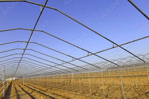 Steel frame structure of greenhouse