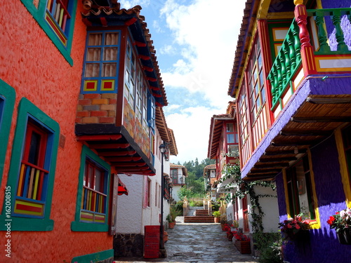 A pretty street in Pueblito Boyacense, every street represents a different village in the Colombian department of Boyaca © James