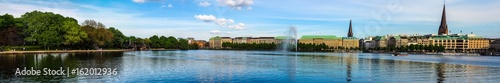 Binnenalster (Inner Alster lake) in Hamburg photo