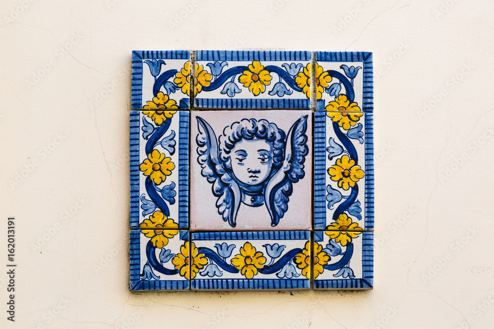 Traditional ceramic tiles Azulejos in Lisbon Traditional ceramic tiles Azulejos in Lisbon