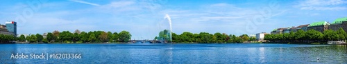 Binnenalster (Inner Alster lake) in Hamburg photo