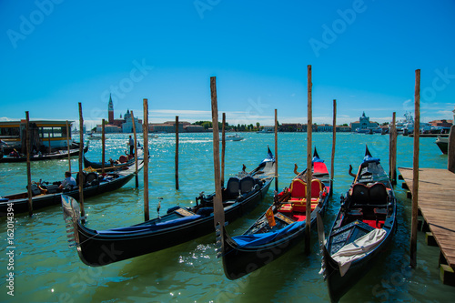 Gondolas on grand canal - Venice © Hans