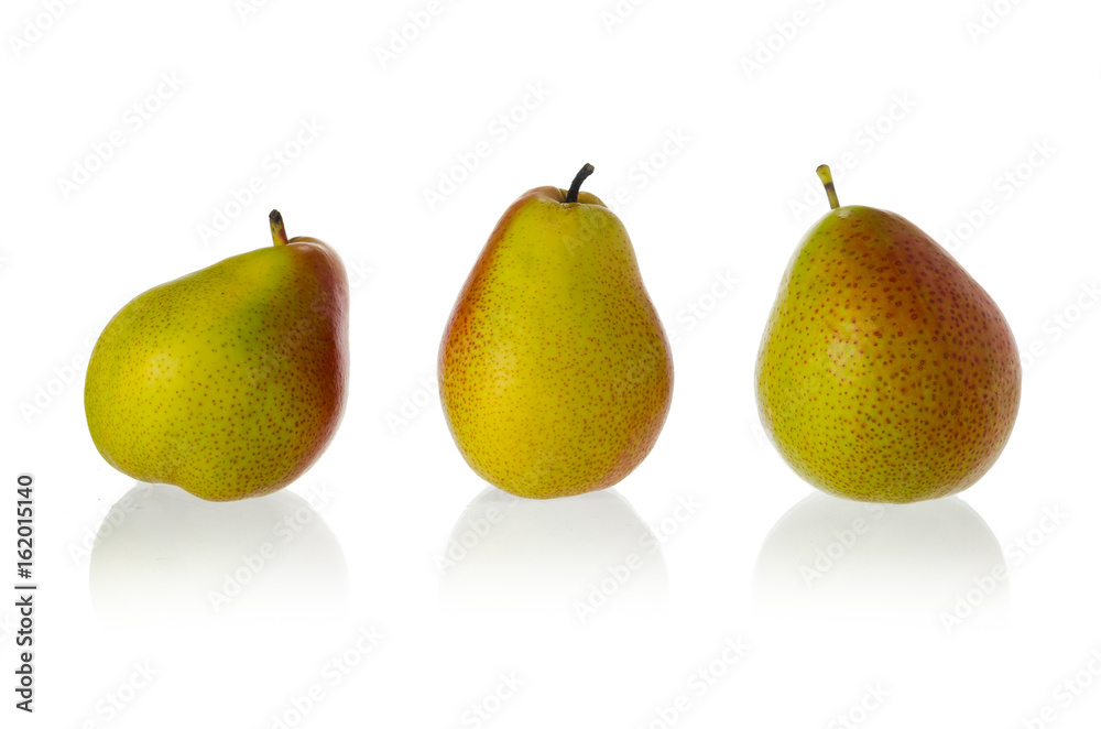 Three pears isolated on white background Three pears isolated on white background
