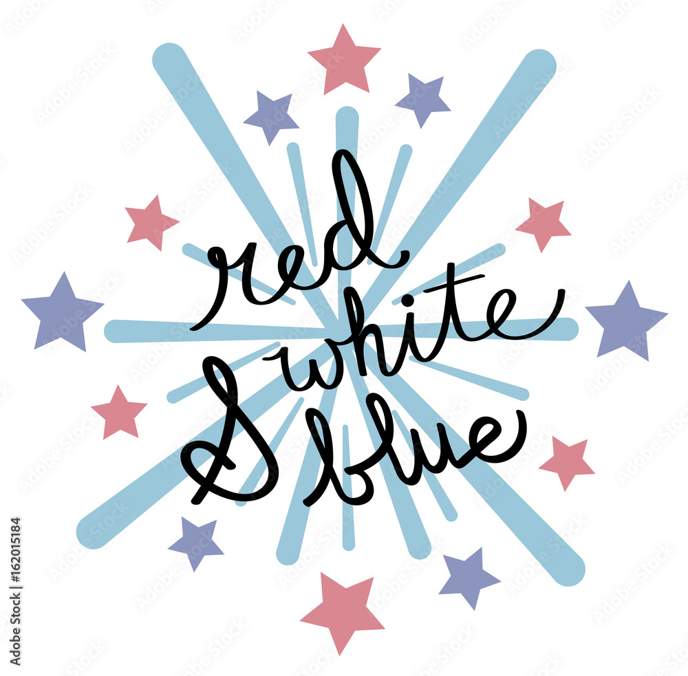 Red White and Blue Firework Red White and Blue Firework