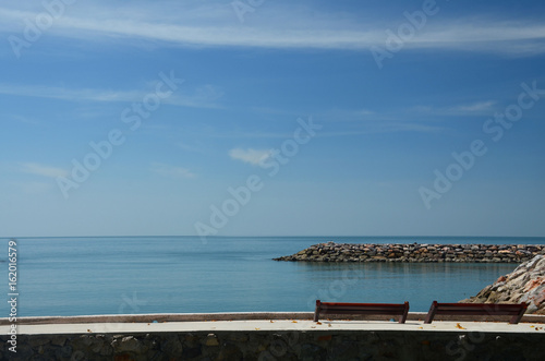 Beach Chair at Hat Chao Samran,Phetchaburi province,thailand