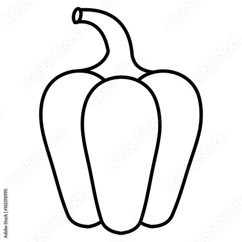 pepper fresh vegetable icon vector illustration design
