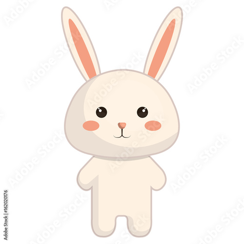Stuffed animal rabbit icon vector illustration design graphic
