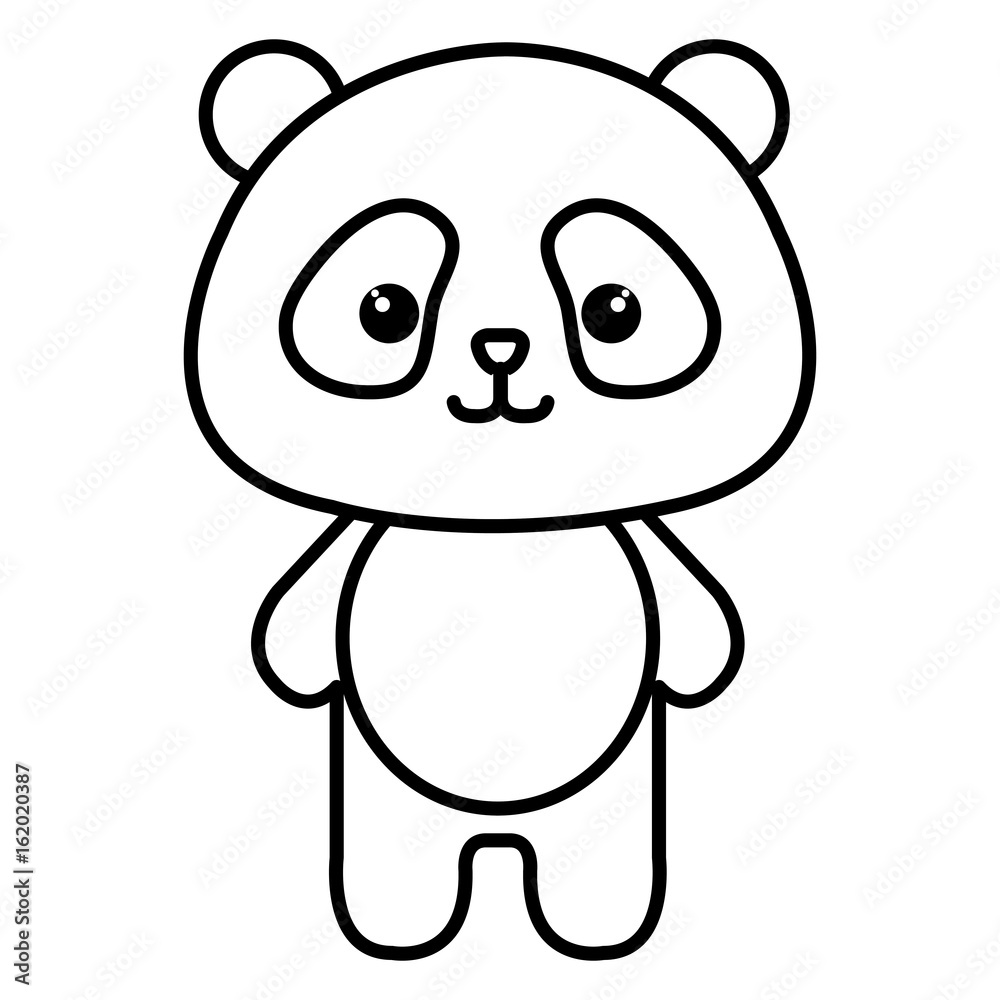 Stuffed animal panda icon vector illustration design image Stuffed animal panda icon vector illustration design image