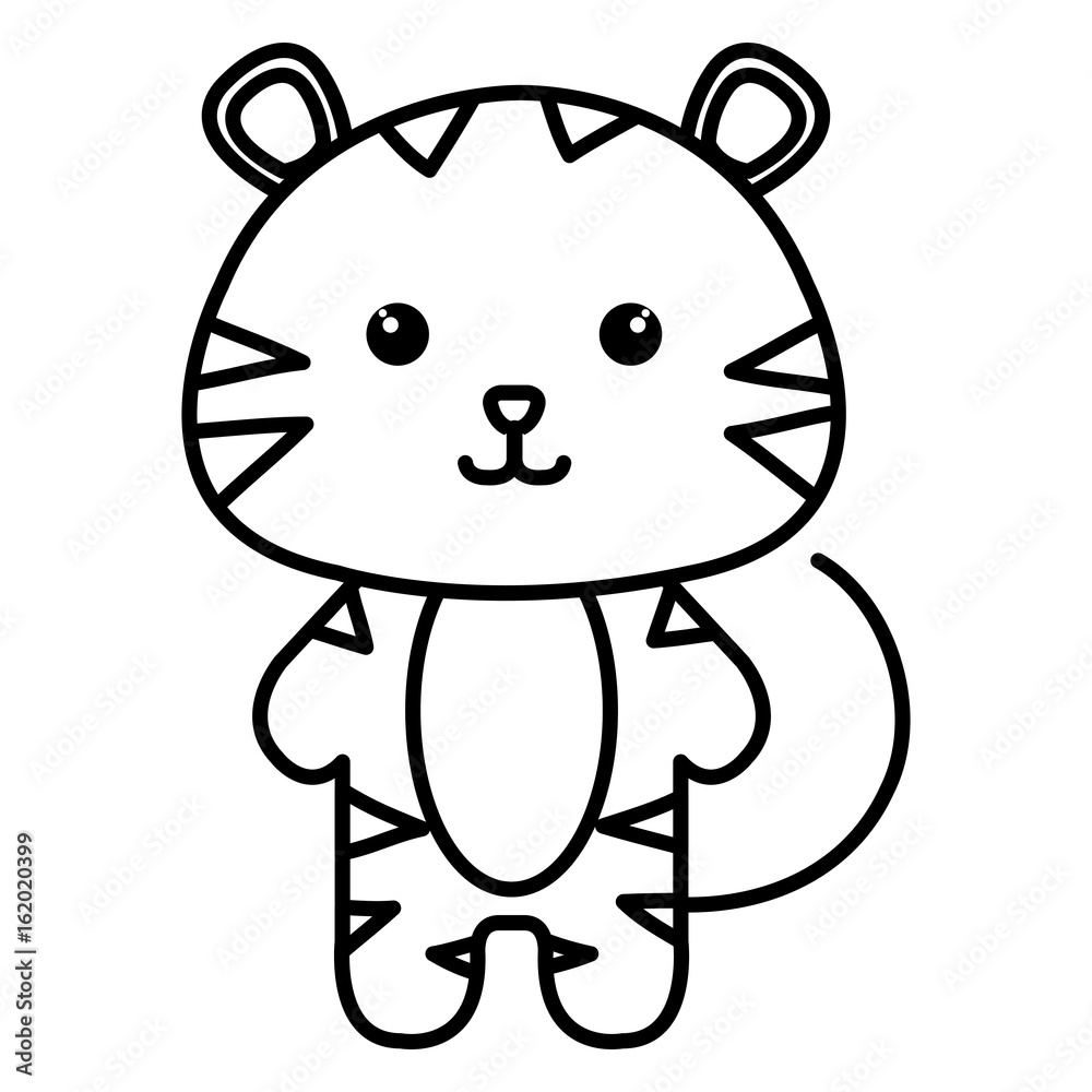 Stuffed animal tiger icon vector illustration design image Stuffed animal tiger icon vector illustration design image