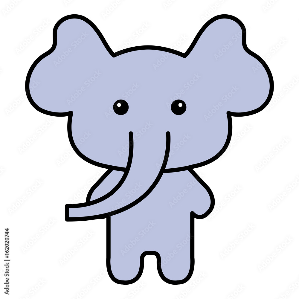 Stuffed animal elephant icon vector illustration design graphic