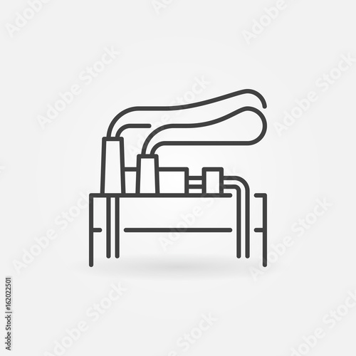 Geothermal energy vector icon