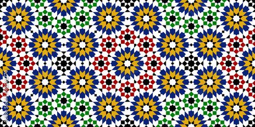 moroccan zellige seamless photo