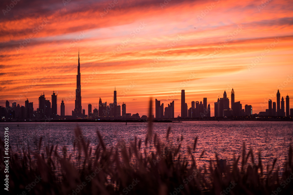 Sunset of Dubai Terrace