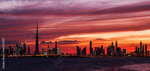 Sunset of Dubai Terrace