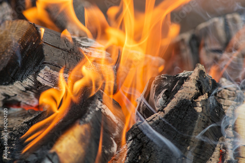 Abstract background of firewood