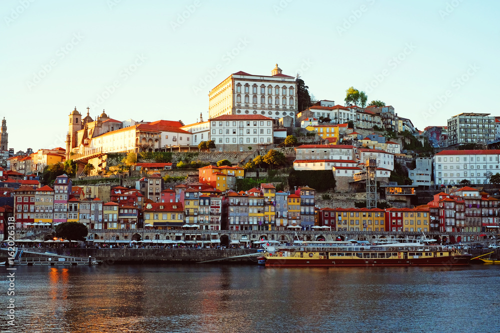 Porto, Portugal old town on  Douro River.