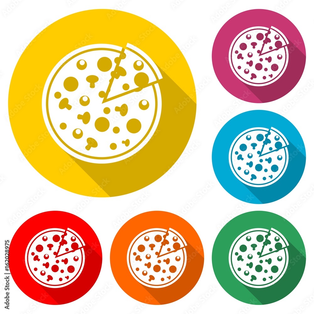 Pizza illustration icon vector design graphic Pizza illustration icon vector design graphic
