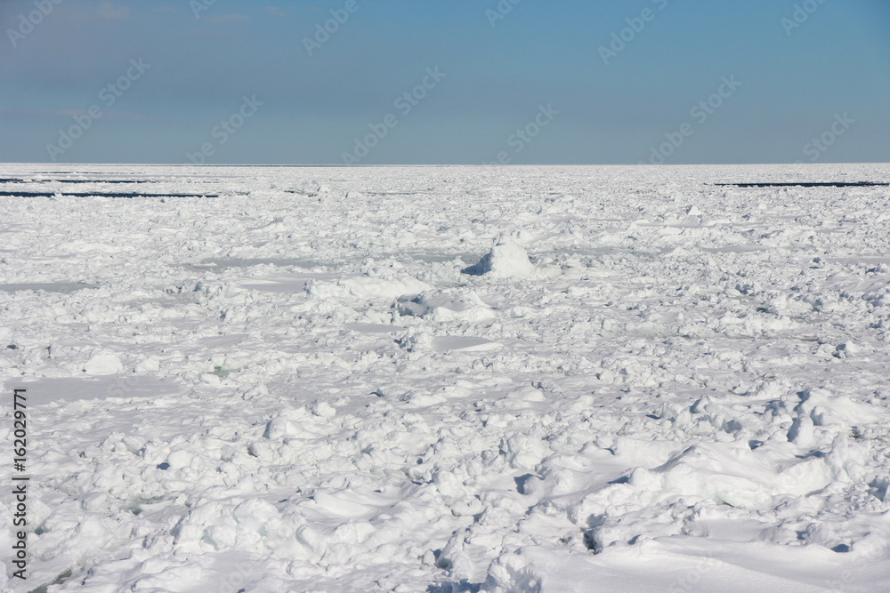 Drift ice,Monbetsu,Hokkaido,Japan Drift ice,Monbetsu,Hokkaido,Japan