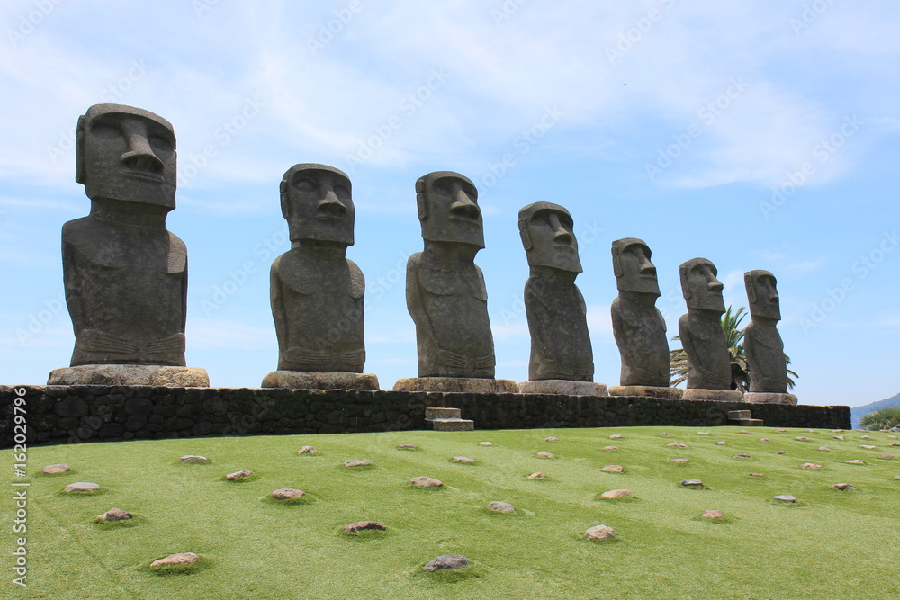 Moai statue,Miyazaki,Japan Stock Photo Adobe Stock