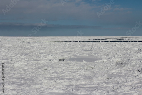 Drift ice,Monbetsu,Hokkaido,Japan