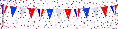 Bannière, guirlande, fanions, confettis, France (4)