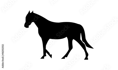 black horse silhouette