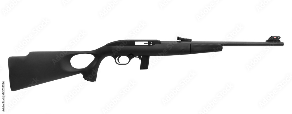 Gun rifle isolated on white