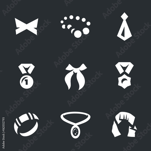 Vector Set of Clothing and bijouterie Icons.