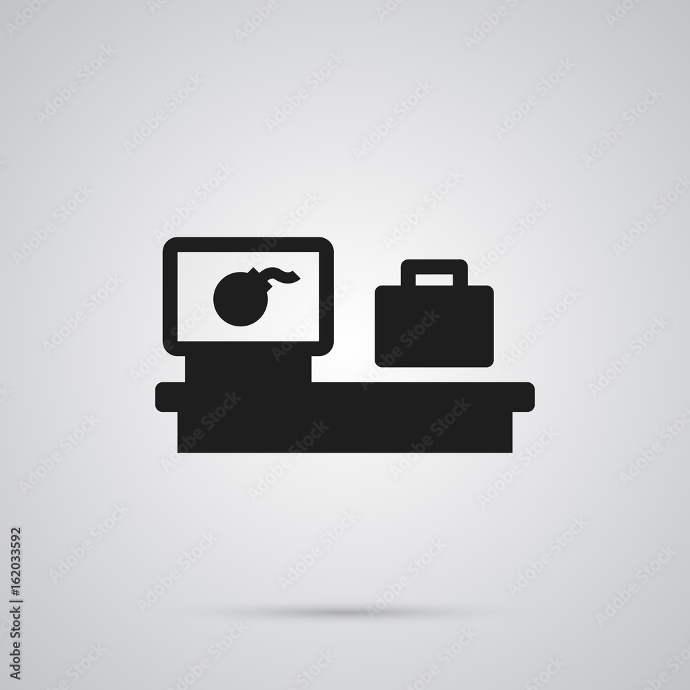 isolated-baggage-scanner-icon-symbol-on-clean-background-vector